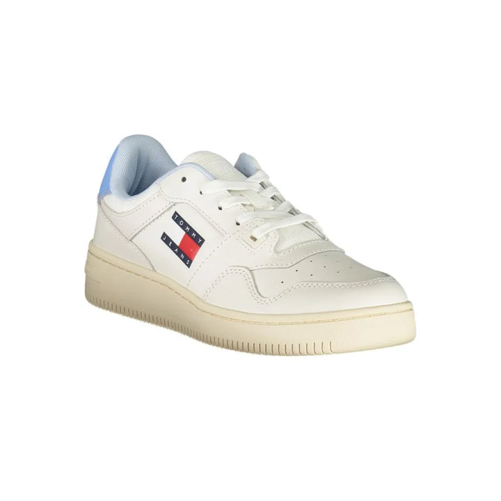 Tommy Hilfiger White Polyurethane Women Sneaker