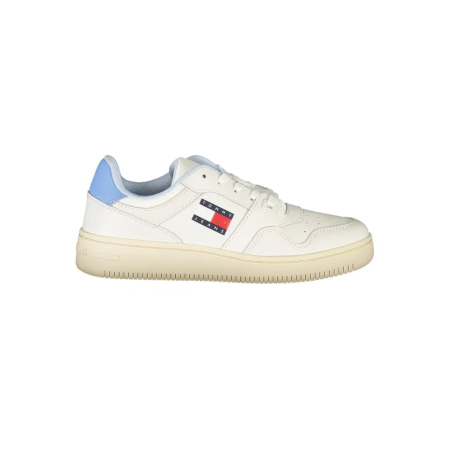 Tommy Hilfiger White Polyurethane Women Sneaker
