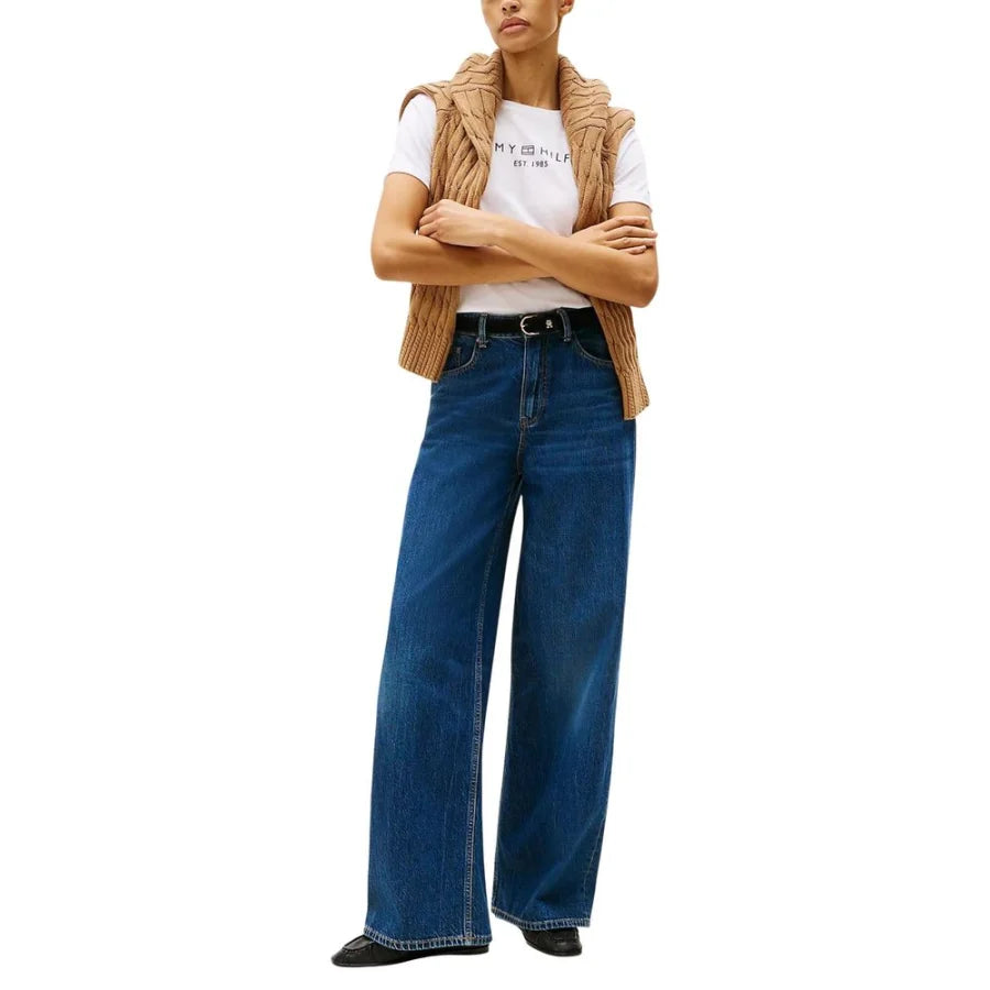 Tommy Hilfiger White Recycled Cotton T-Shirt