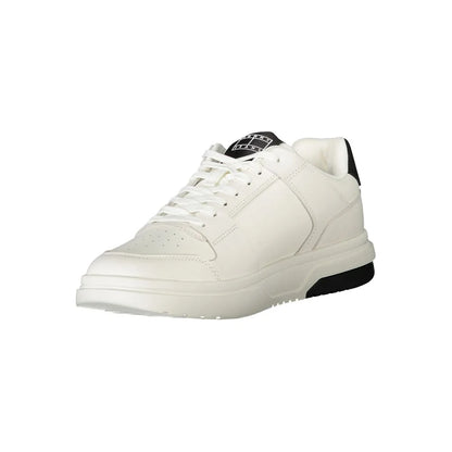 Tommy Hilfiger White Sneakers with Bold Black Accents