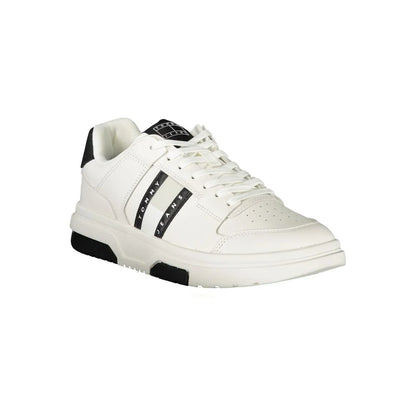 Tommy Hilfiger White Sneakers with Bold Black Accents
