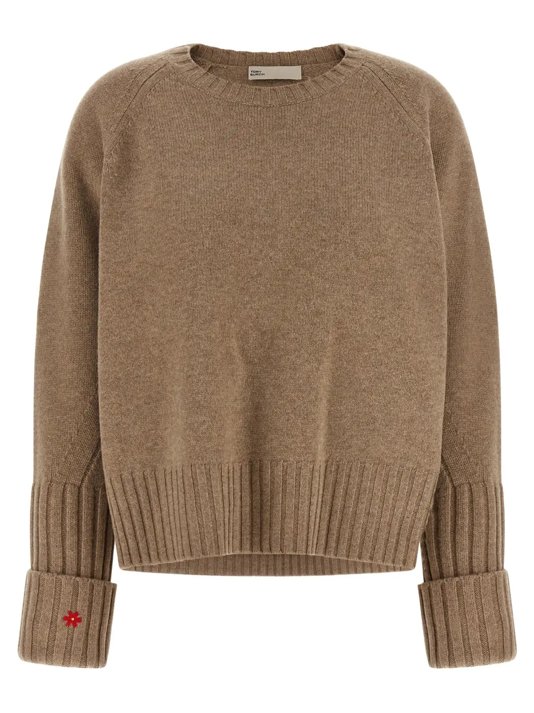 Tory Burch Beige Wool Cardigan