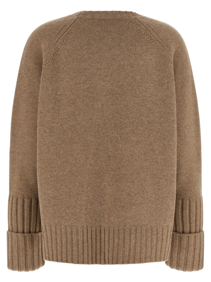 Tory Burch Beige Wool Cardigan