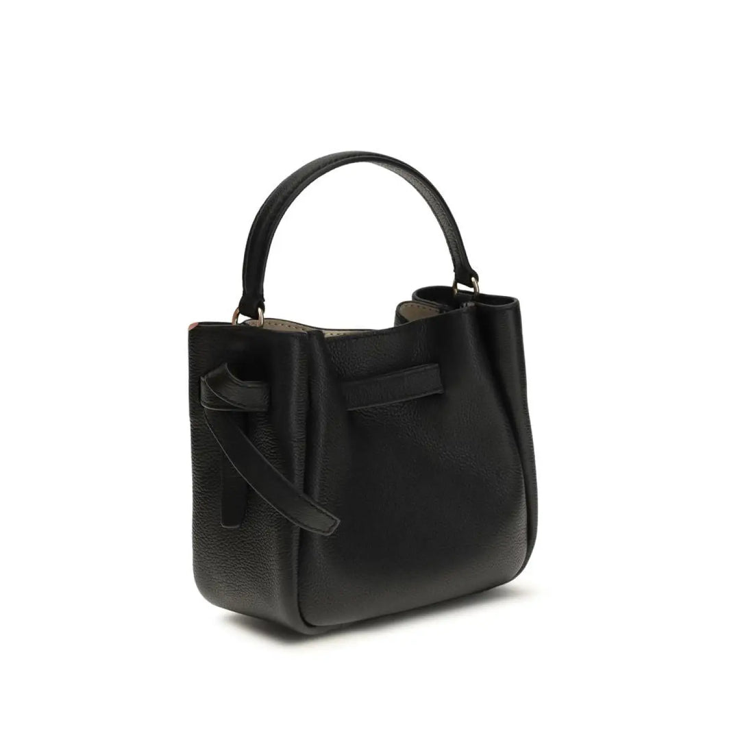 Tory Burch Black Calf Leather Bos Taurus Backet Bag