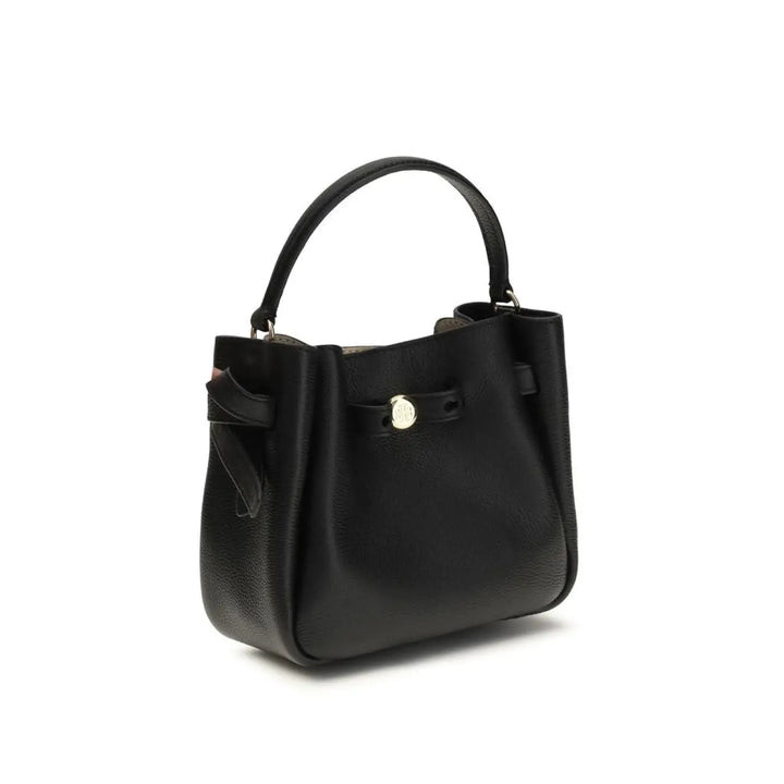 Tory Burch Black Calf Leather Bos Taurus Backet Bag
