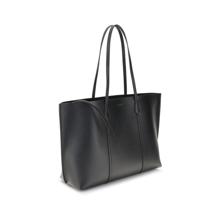 Tory Burch Black Calf Leather Bos Taurus Handbag