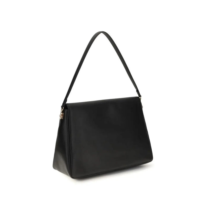 Women’s Tory Burch Black Calf Leather Bos Taurus Shoulder Bag