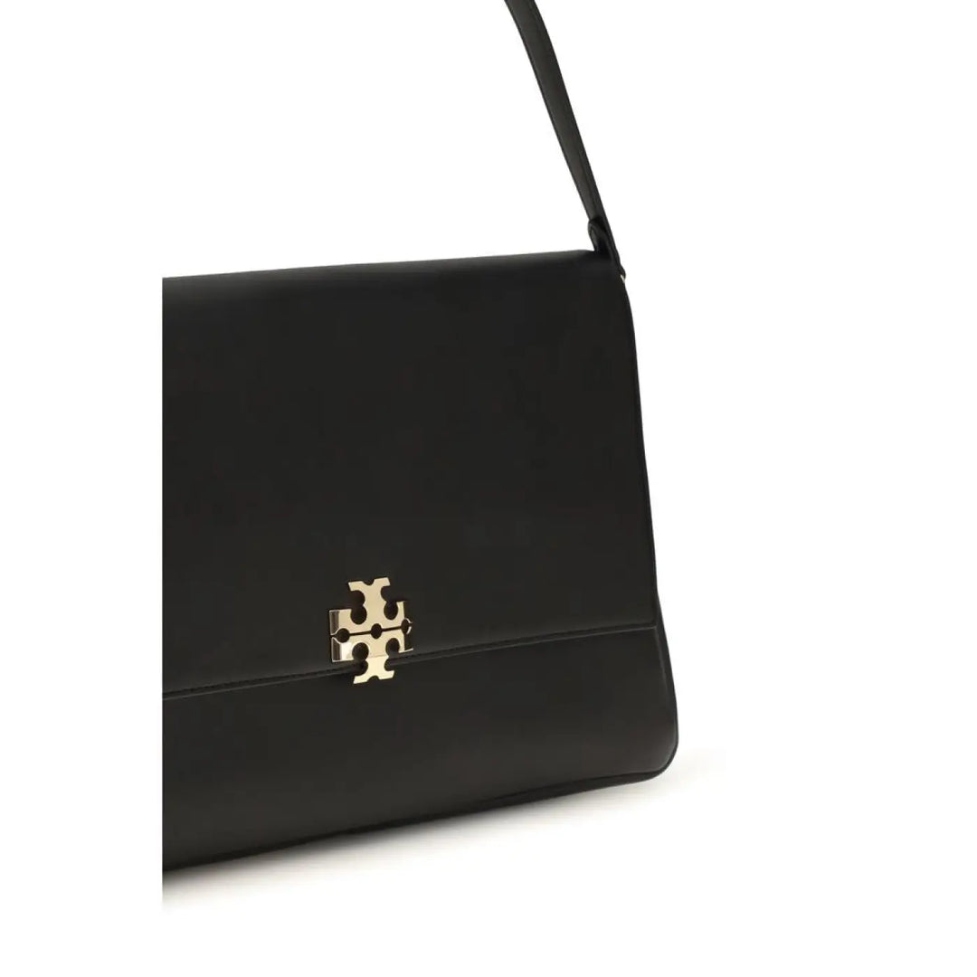 Women’s Tory Burch Black Calf Leather Bos Taurus Shoulder Bag