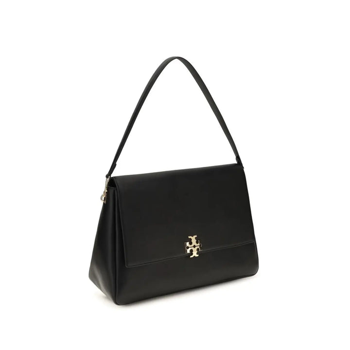 Women’s Tory Burch Black Calf Leather Bos Taurus Shoulder Bag