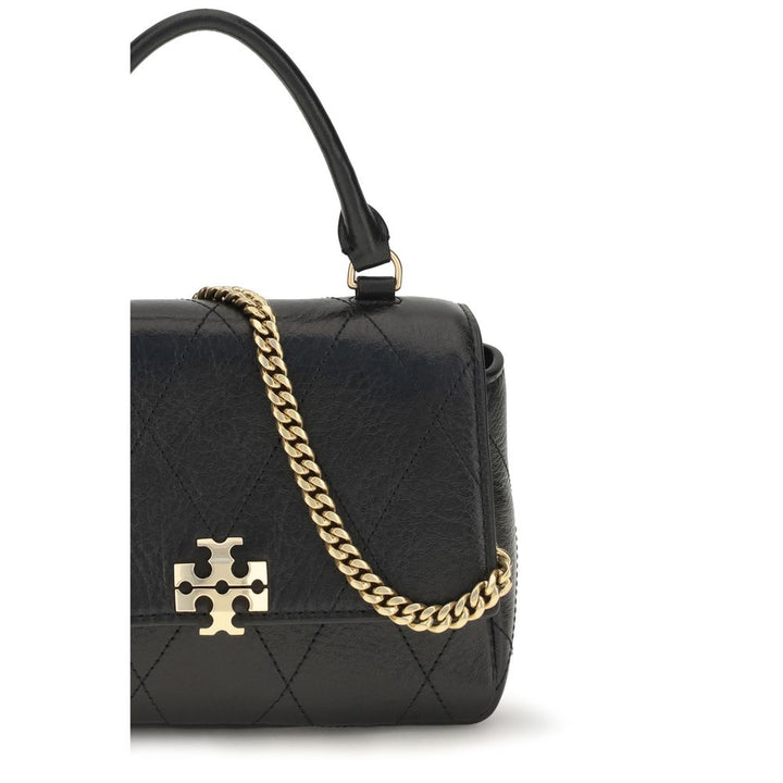 Tory Burch Black Calf Leather Bos Taurus Wallet