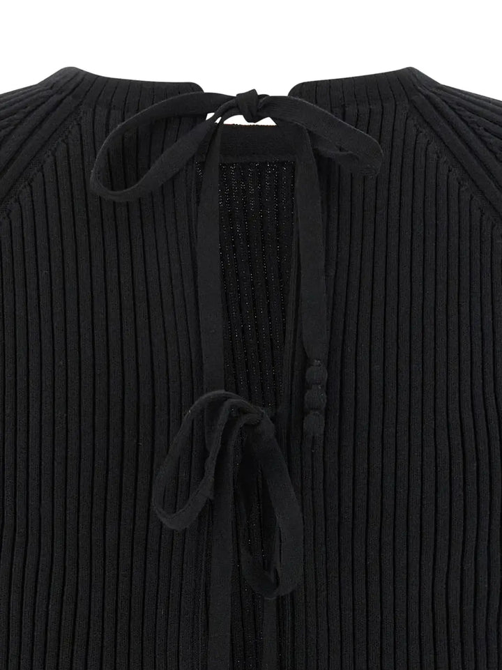 Tory Burch Black Cotton Cardigan