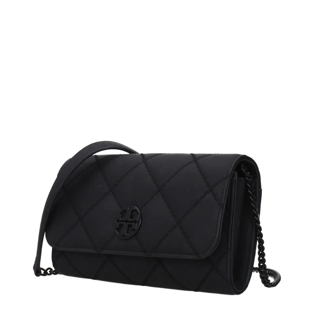 Tory Burch Black Leather Clutch Bag