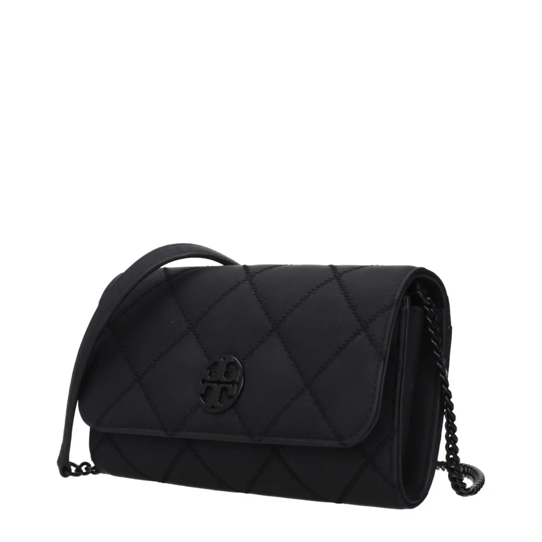 Tory Burch Black Leather Clutch Bag