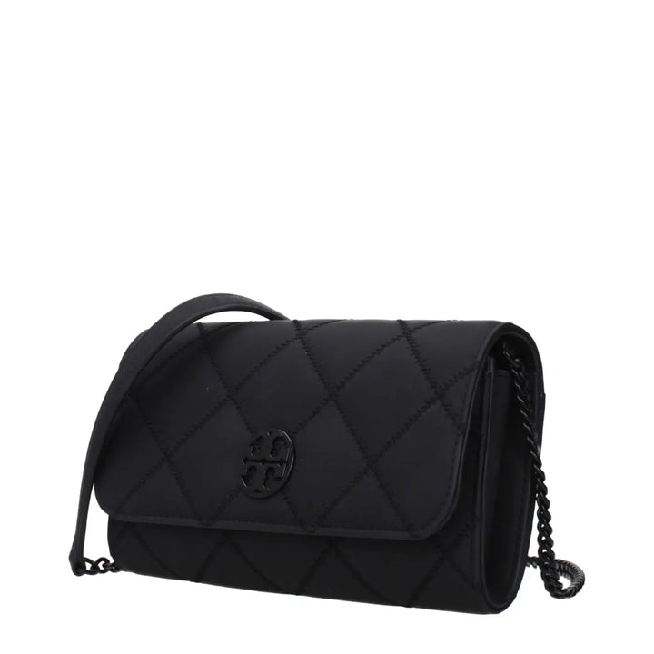 Tory Burch Black Leather Clutch Bag