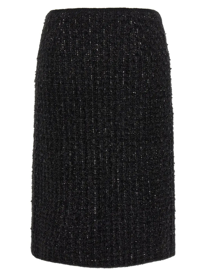 Tory Burch Black Viscose Long Skirt