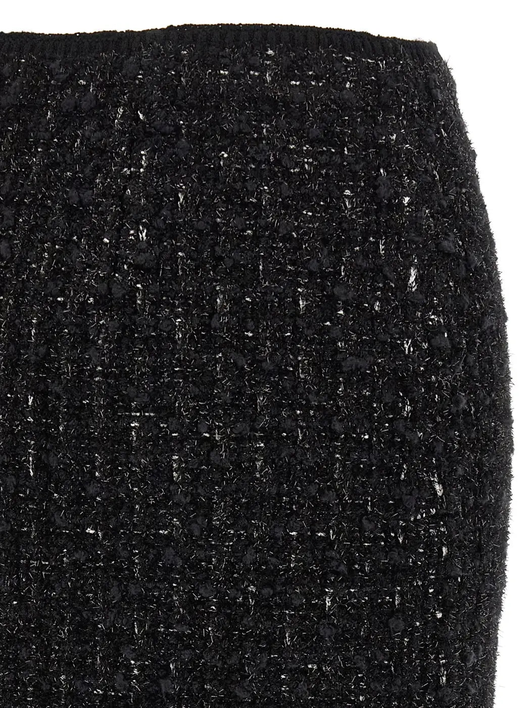 Tory Burch Black Viscose Long Skirt