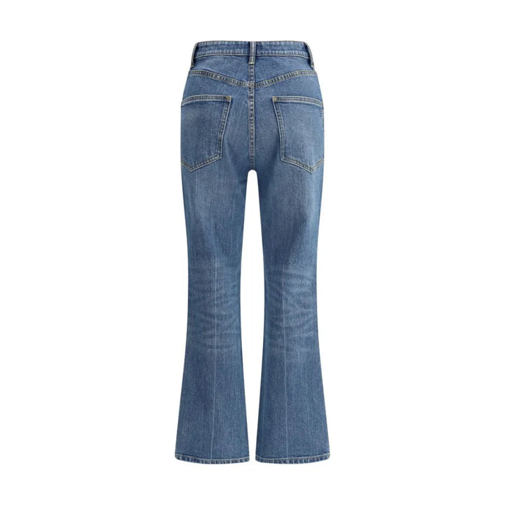 Tory Burch Blue Cotton Cropped Jeans