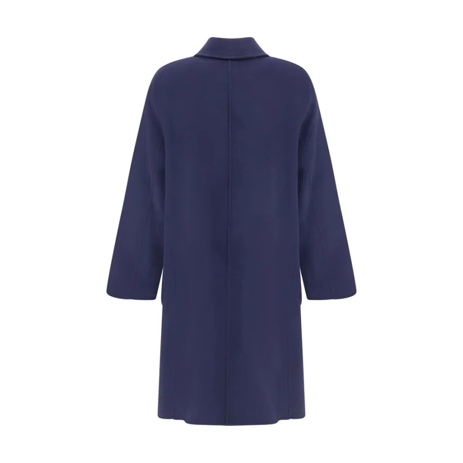 Tory Burch Blue Wool Coat
