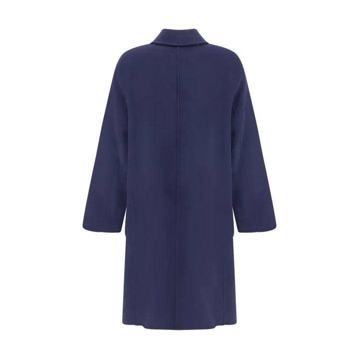 Tory Burch Blue Wool Coat