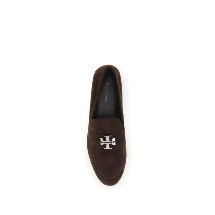 Tory Burch Brown Leather Slip-On Loafers