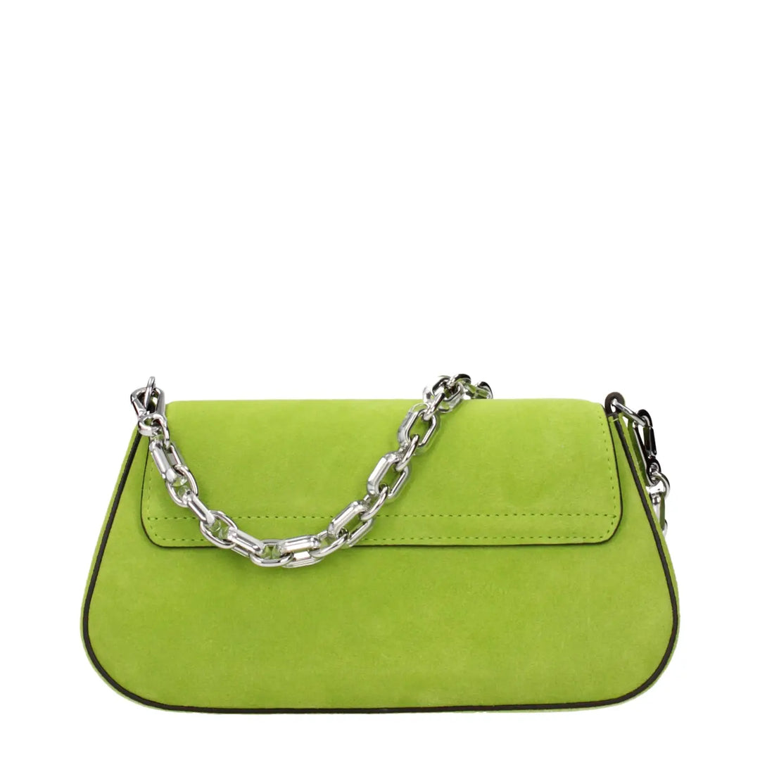 Tory Burch Green Leather Handbag