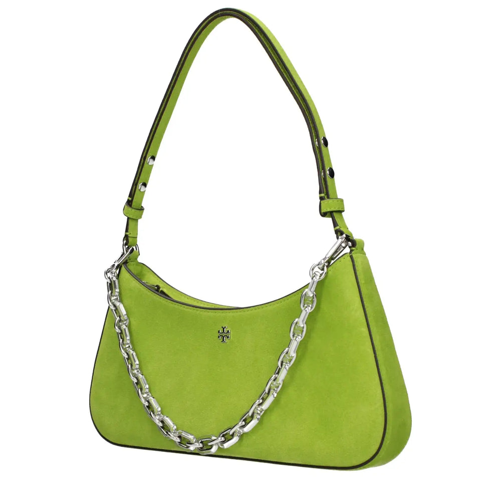 Tory Burch Green Leather Shoulder Bag