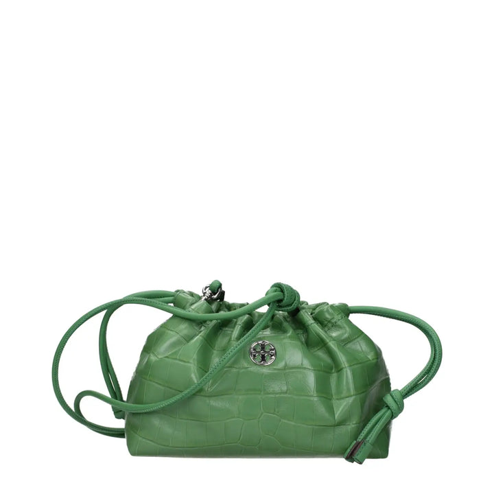 Tory Burch Green Leather Shoulder Bag