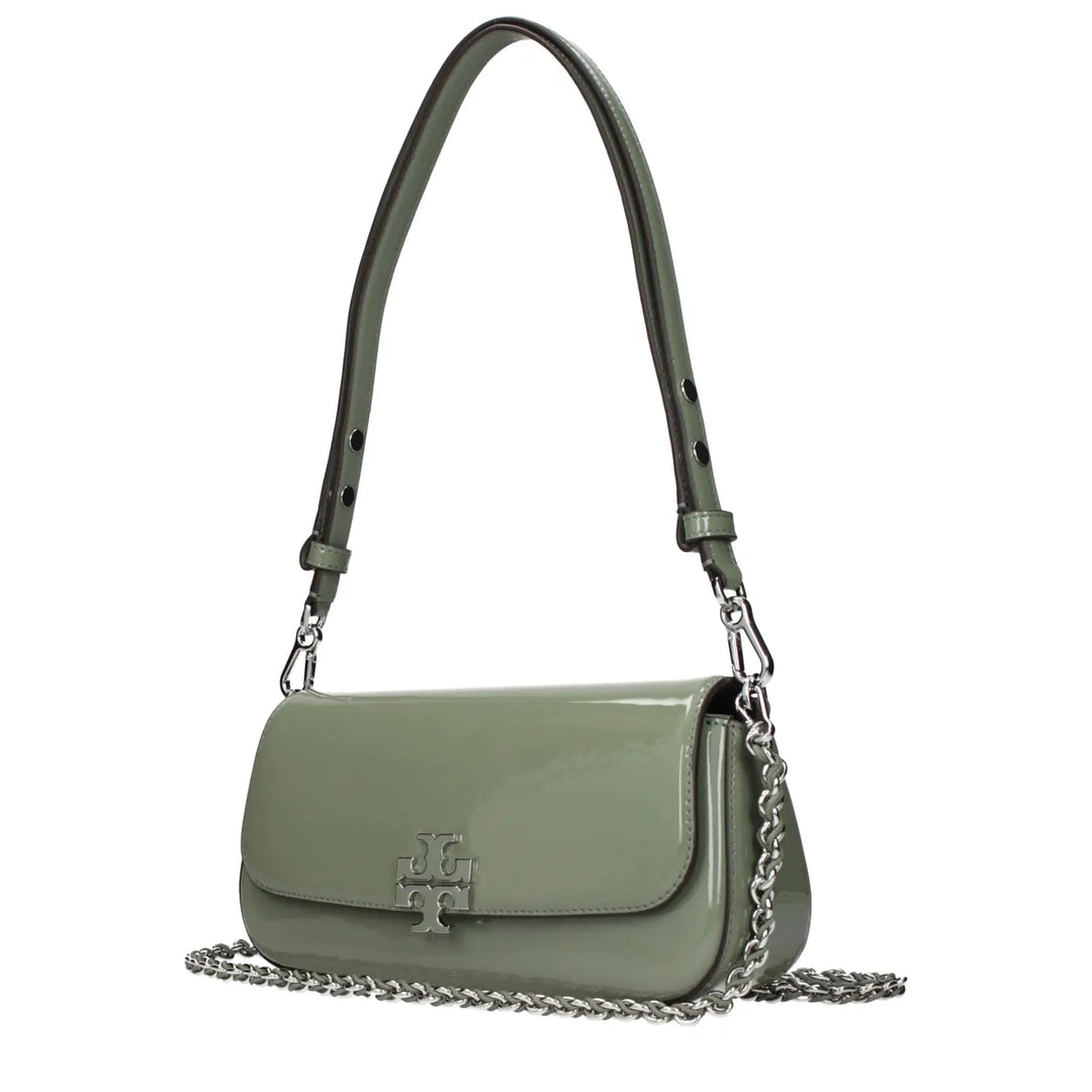 Tory Burch Green Leather Shoulder Bag