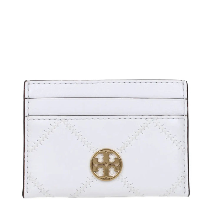 Tory Burch White Leather Cardholder