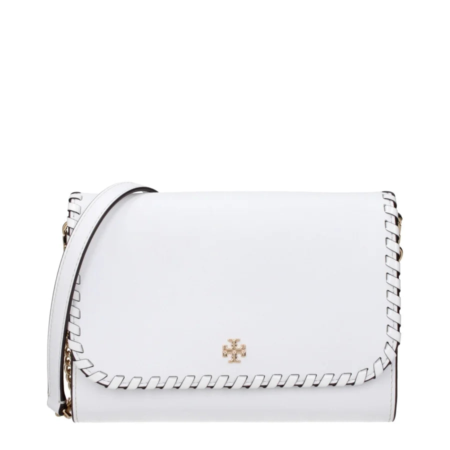 Tory Burch White Leather Clutch Bag