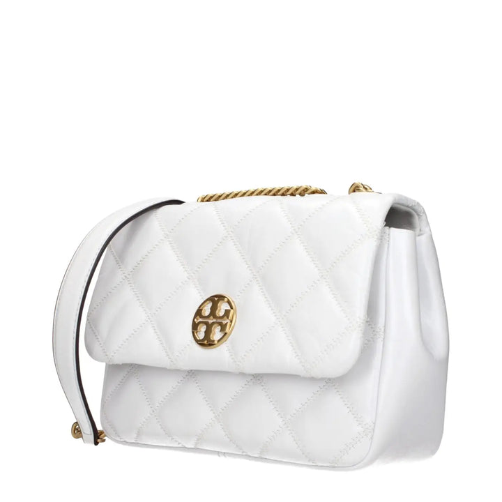 Tory Burch White Leather Shoulder Bag