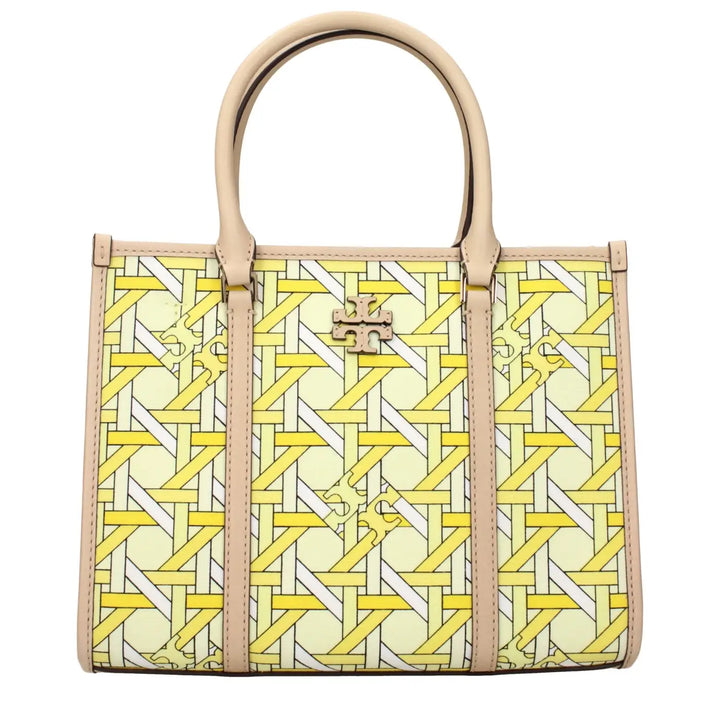 Tory Burch Yellow Fabric Handbag