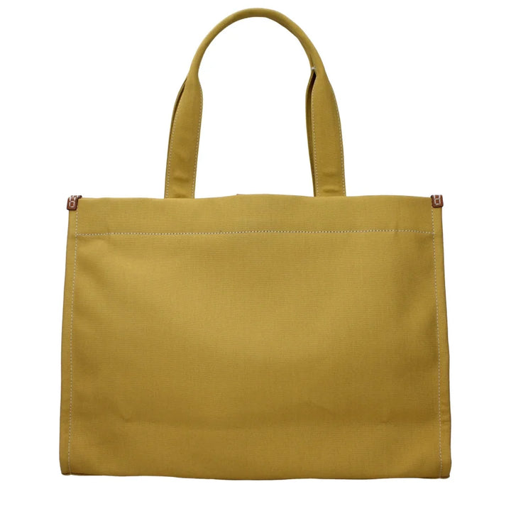 Tory Burch Yellow Fabric Shoulder Bag