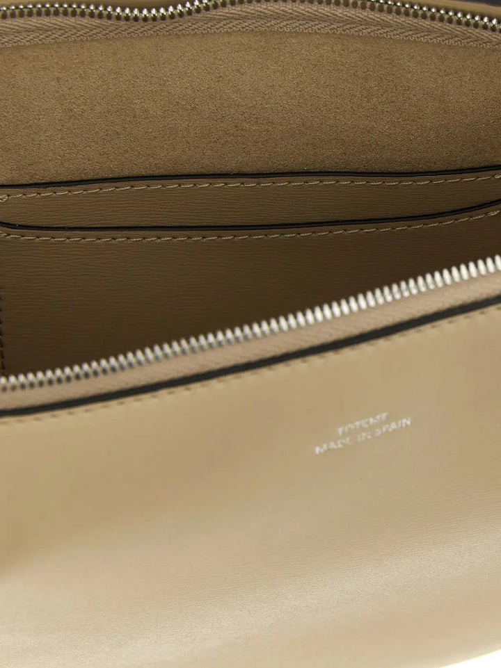 Toteme Beige Leather Shoulder Bag
