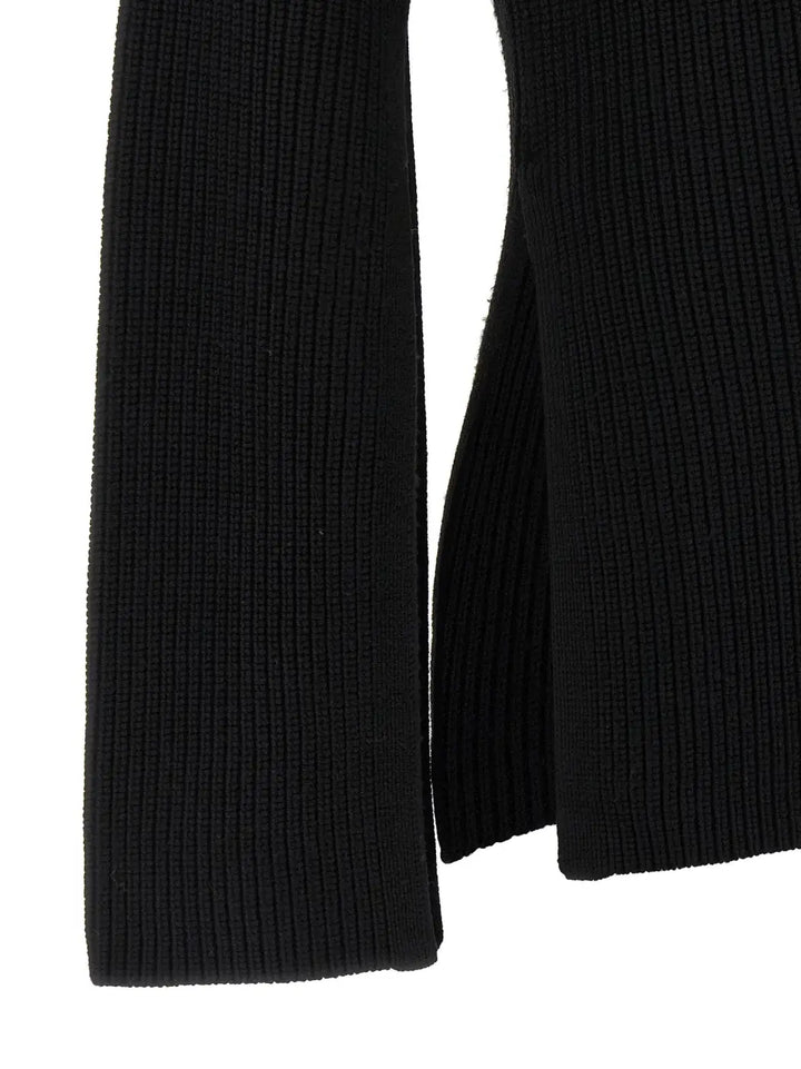 Toteme Black Wool Cardigan