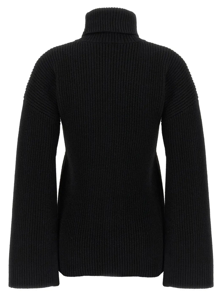 Toteme Black Wool Cardigan