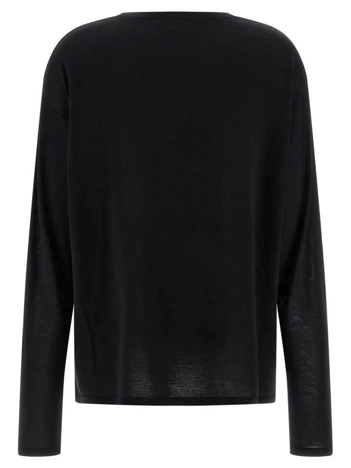 Toteme Black Wool Cardigan