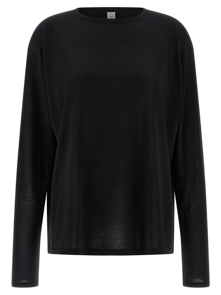 Toteme Black Wool Cardigan