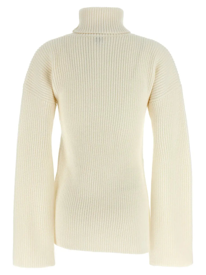 Toteme White Wool Cardigan