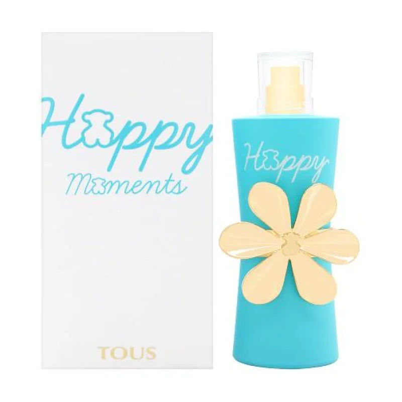 Tous Women’s Perfume - Happy Moments Eau Blue Bottle: Fruity Floral Burst