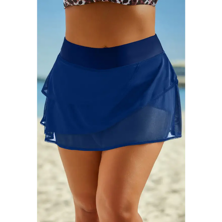 Chic Ruffled Swim Skirt with Perfect Fit and Flirty Flair - Women’s Skirts