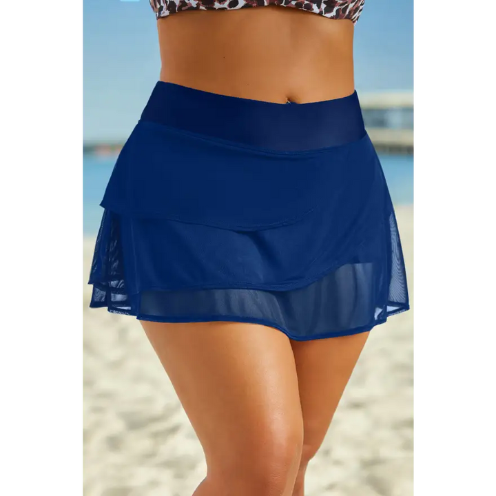 Chic Ruffled Swim Skirt with Perfect Fit and Flirty Flair - Women’s Skirts