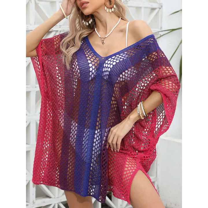 Chic v Neck Sleeveless Dress Sheer Elegance - Women’s Clothing