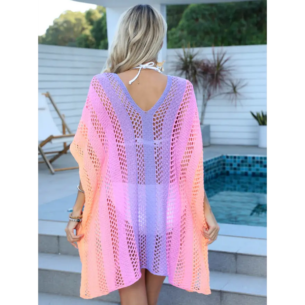 Chic v Neck Sleeveless Dress Sheer Elegance - Women’s Clothing