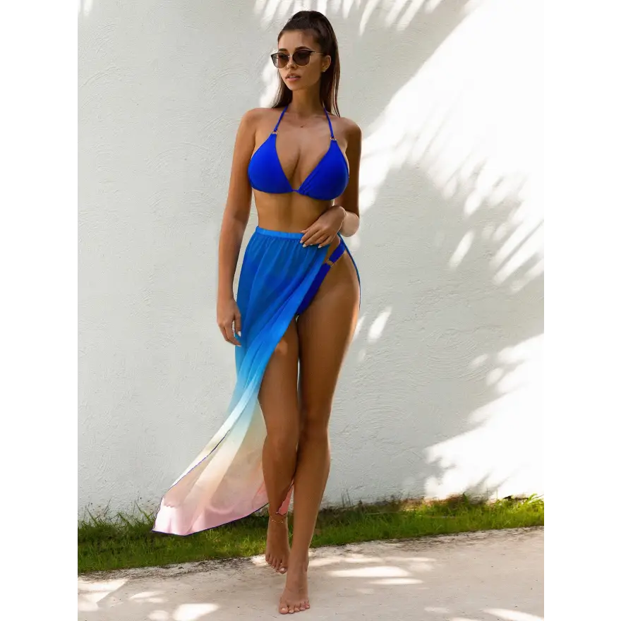 Gradient Beach Goddess Bikini with Removable Padding and Cup Height - Women’s Swimwear