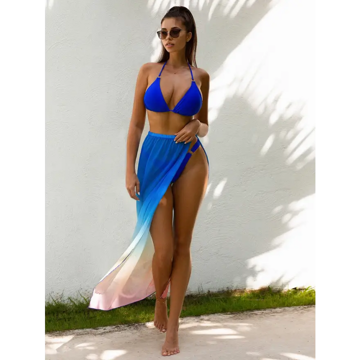Gradient Beach Goddess Bikini with Removable Padding and Cup Height - Women’s Swimwear