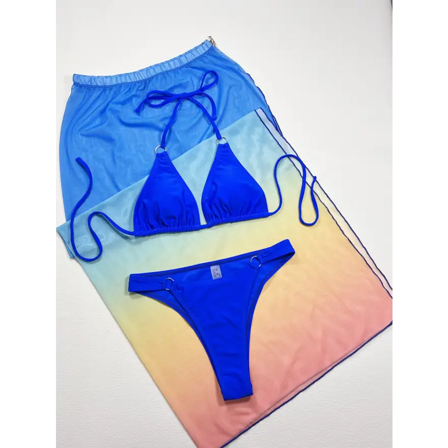 Gradient Beach Goddess Bikini with Removable Padding and Cup Height - Women’s Swimwear