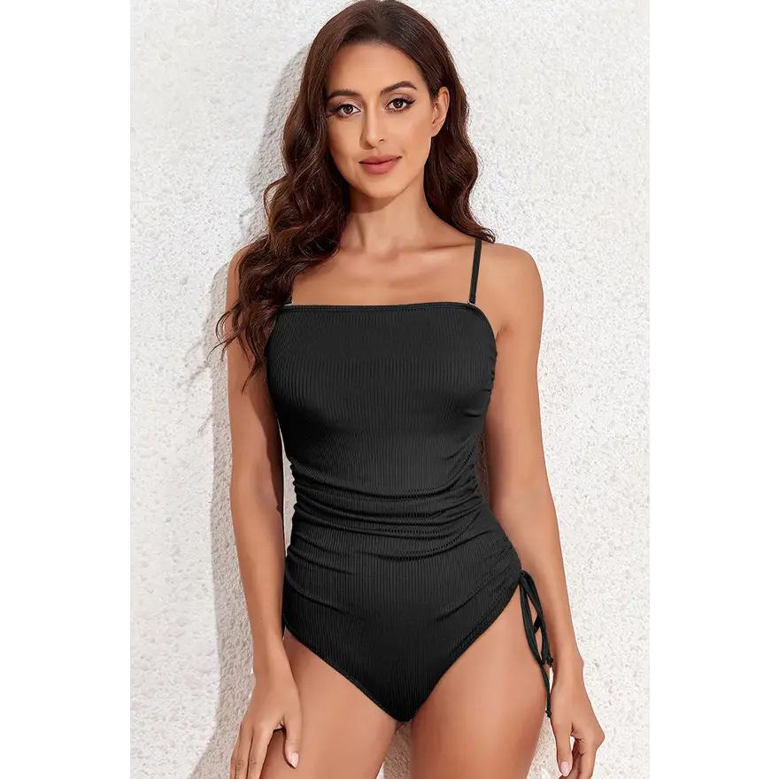 Sizzling Spaghetti Strap Swimsuit with Removable Padding - Women’s Swimwear