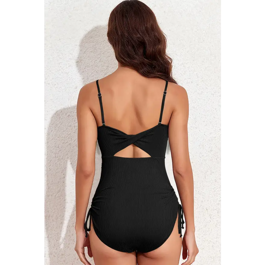 Sizzling Spaghetti Strap Swimsuit with Removable Padding - Women’s Swimwear