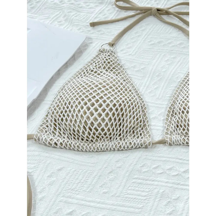 Tropical Beach Bikini Top with Removable Padding and Highly Stretchy - Women’s Swimwear